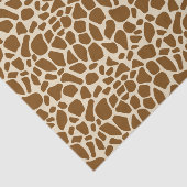 Brown Giraffe Print Pattern Seidenpapier (Ausschnitt)