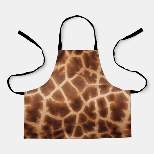 Brown Giraffe Print Schürze (Vorderseite)