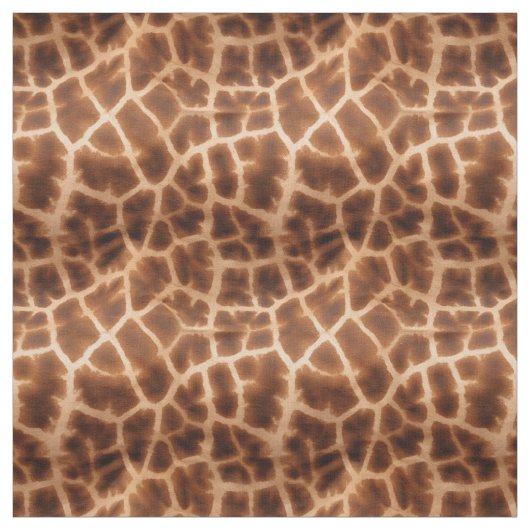 Brown Giraffe Print Stoff (Muster)
