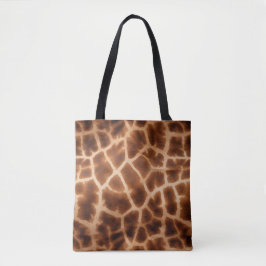 Brown Giraffe Print Tasche