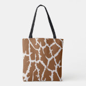 Brown Giraffe Print Tasche (Rückseite)
