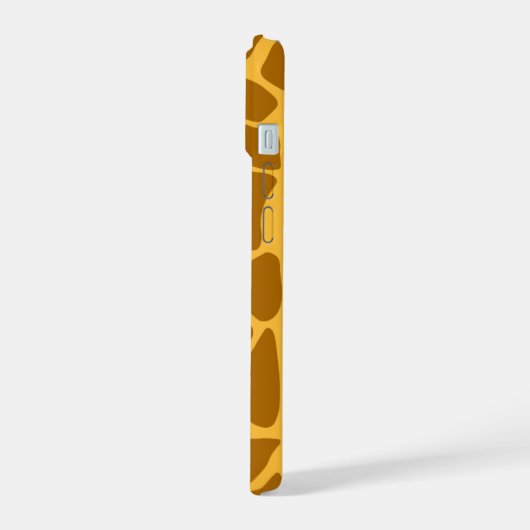 Brown Giraffe Tierdruckmuster | Stylish Case iPhone 15 Hülle (Linke Seite)