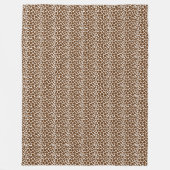 Brown-Giraffen-Druck Fleecedecke (Vorderseite)