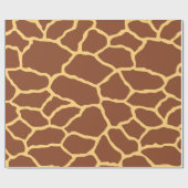 Brown-Giraffen-Haut-Muster-Packpapier Geschenkpapier (Flach)