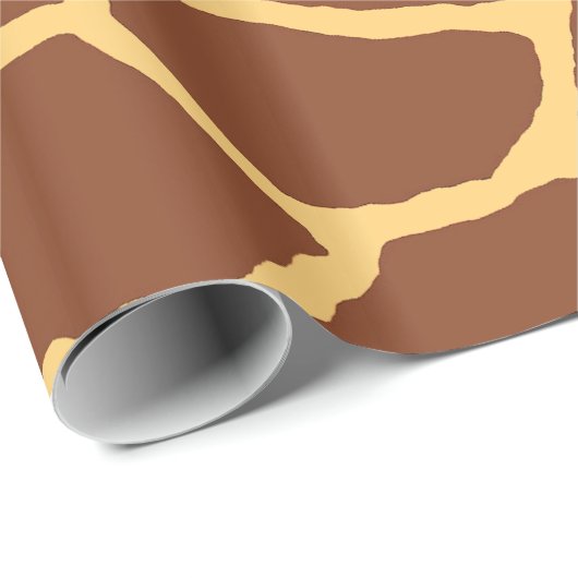 Brown-Giraffen-Haut-Muster-Packpapier Geschenkpapier (Rolleneckpunkt)