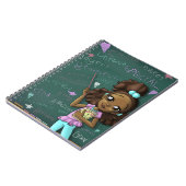 Brown Girl and Positive Words Notizblock (Linke Seite)