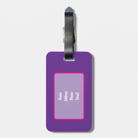 Brown Girl Magical Princess Gepäcktag Gepäckanhänger (Rückseite vertikal)