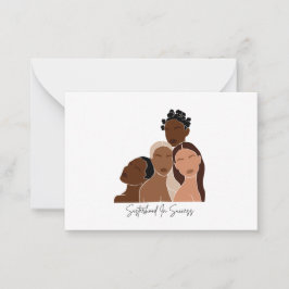 Brown Girls Note Card Mitteilungskarte
