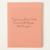 Brown Girls Spiral Book Planer (Rückseite)