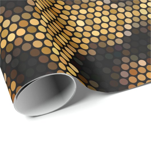 Brown Glittery Leopard Muster Geschenkpapier (Rolleneckpunkt)