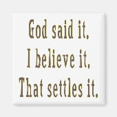 Brown God sagte es Magnet (Vorne)