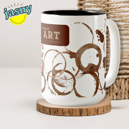 Brown Gold Art Zweifarbige Tasse