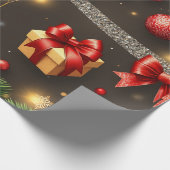 Brown & Gold Geschenkpapier (Ecke)