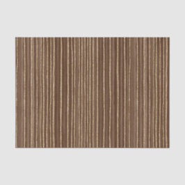 Brown Gold Stripes Christmas Seidenpapier