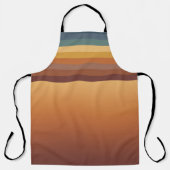 BROWN GOLD TEAL BLUE FALL GEOMETRIC PATTERN SCHÜRZE (Vorderseite)