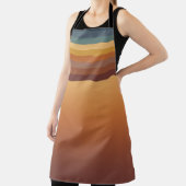 BROWN GOLD TEAL BLUE FALL GEOMETRIC PATTERN SCHÜRZE (InSitu)