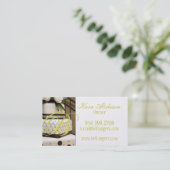 Brown-Golddamastkuchen Visitenkarte (Stehend Vorderseite)