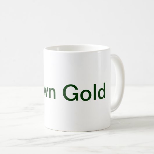 Brown-Goldkaffee-Tasse Kaffeetasse (VorderseiteRechts)