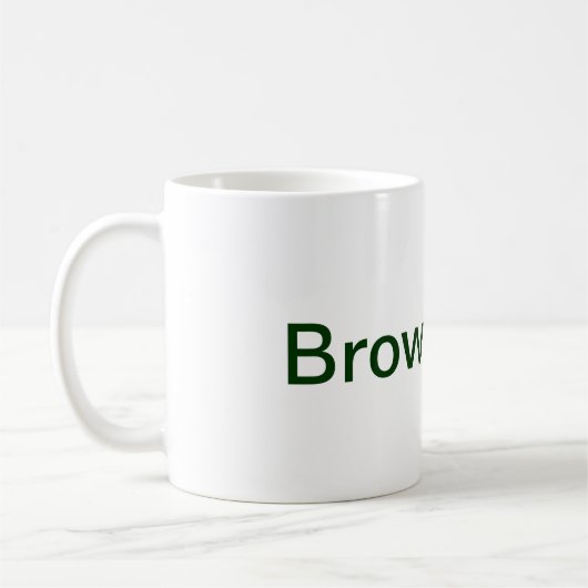 Brown-Goldkaffee-Tasse Kaffeetasse (Links)