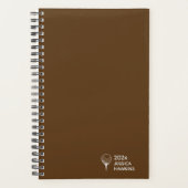 Brown Golf T-Shirt Personal Weekly Planer (Vorderseite)