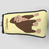 Brown Gorilla Design Golf Headcover (Vorderseite)
