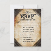 Brown Gothic Halloween Skeleton Matching MENU UAWG Einladung (Vorderseite)