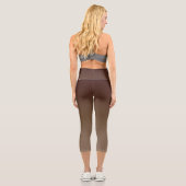 Brown Gradient Capri Leggings (Rückseite)