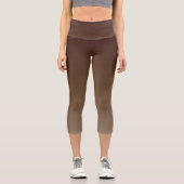 Brown Gradient Capri Leggings (Vorderseite)