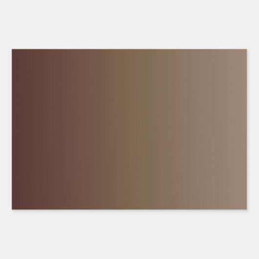 Brown Gradient Geschenkpapier Set (Vorderseite 2)