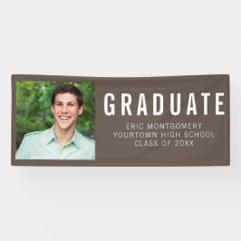 Brown Graduation Party Foto Banner