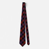 Brown Grady Tartan Kariertes Muster Krawatte (Vorderseite)