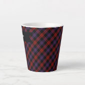 Brown Grady Tartan Kariertes Muster Milchtasse (Vorderseite)
