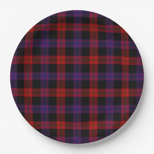 Brown Grady Tartan Pappteller (Vorderseite)