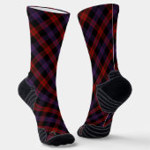 Brown Grady Tartan Plaid Pattern Socken (Gewinkelt)