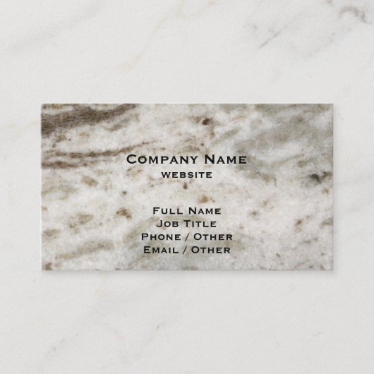 Brown-Granit-Visitenkarte Visitenkarte (Vorderseite)