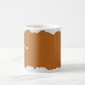 Brown gray textured print kaffeetasse (Mittel)
