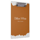 Brown gray textured print klemmbrett (Rechts)