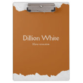 Brown gray textured print klemmbrett (Vorderseite)