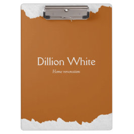 Brown gray textured print klemmbrett