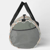 BROWN GREEN BLUE CHECKERBOARD PATTERN DUFFLE BAG (Rechts)