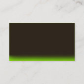 Brown Green Flamming Guitar Business Card Visitenkarte (Rückseite)