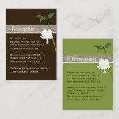 Brown Green Ivory Bleeding Heftverschlusskarte Begleitkarte (Vorne/Hinten)