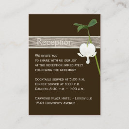 Brown Green Ivory Bleeding Heftverschlusskarte Begleitkarte