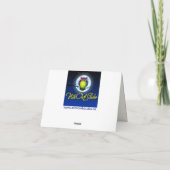 Brown Green Ivory Blutung Herz Danke Karte (Rückseite)