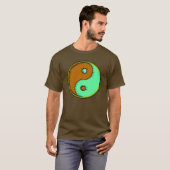 Brown Green Windblown Yang T-Shirt (Vorne ganz)