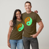 Brown Green Windblown Yang T-Shirt (Unisex)