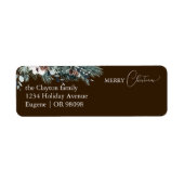 Brown Greenery Vintage Weihnachtsansprache (Vorne)