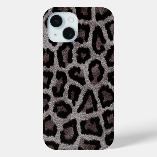 Brown Grey Black Leopard Animal Case-Mate iPhone Hülle (Rückseite)
