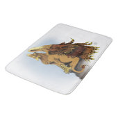 Brown Griffin Fantasy Badematte (Schrägansicht)