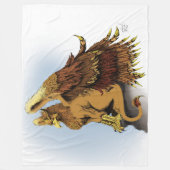 Brown Griffin Fantasy Fleecedecke (Vorderseite)